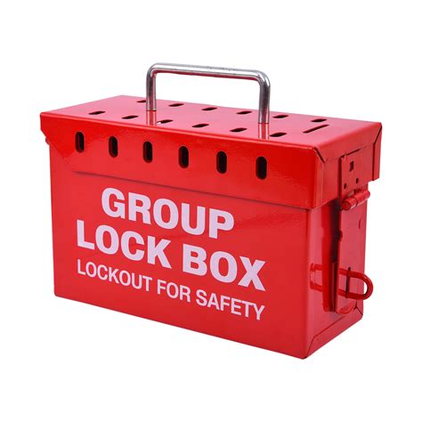 metal lockout box|gang lock for lockout tagout.